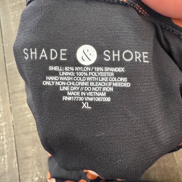 SHADE & SHORE Leopard Print Low Cheeky Coverage Bikini Bottom XL (16-18) NEW - Picture 8 of 8